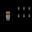 Provenza B5 PEGB Liqueur Tumblers 50ml 6pcs in Flora´s Empire Golden Black Decor (26-520)