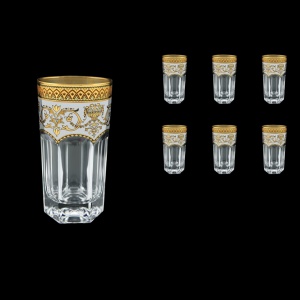 Provenza B0 PEGW Water Glasses 370ml 6pcs in Flora´s Empire Golden White Decor (21-525)