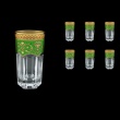 Provenza B0 PEGG Water Glasses 370ml 6pcs in Flora´s Empire Golden Green Decor (24-525)