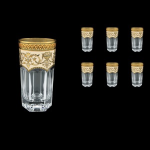 Provenza B0 PEGI Water Glasses 370ml 6pcs in Flora´s Empire Golden Ivory Decor (25-525)
