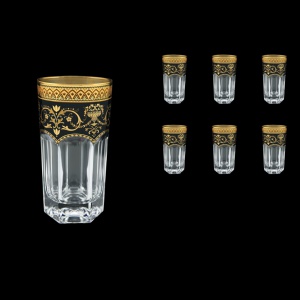 Provenza B0 PEGB Water Glasses 370ml 6pcs in Flora´s Empire Golden Black Decor (26-525)