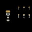 Provenza C5 PEGB Liqueur Glasses 50ml 6pcs in Flora´s Empire Golden Black Decor (26-521)