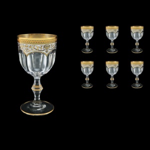Provenza C2 PEGW  Wine Glasses 230ml 6pcs in Flora´s Empire Golden White Decor (21-523)