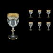 Provenza C3 PEGW Wine Glasses 170ml 6pcs in Flora´s Empire Golden White Decor (21-522)