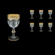 Provenza C3 PEGI Wine Glasses 170ml 6pcs in Flora´s Empire Golden Ivory Decor (25-522)