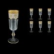 Provenza CFL PEGW Champagne Flutes 160ml 6pcs in Flora´s Empire Golden White D. (21-524)