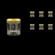 Timeless B2 TMGB H Whisky Glasses 360ml 6pcs in Lilit Golden Black Decor+H (31-291/H)