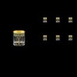 Timeless B5 TMGB H Liqueur Tumblers 78ml 6pcs in Lilit Golden Black Decor+H (31-286/H)