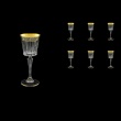 Timeless C5 TMGB Liqueur Glasses 110ml 6pcs in Lilit Golden Black Decor (31-287)