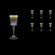 Timeless C5 TMGB Liqueur Glasses 110ml 6pcs in Lilit Golden Black Decor (31-287)