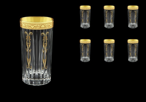 Timeless B0 TNGC H Water Glasses 440ml 6pcs in Romance Golden Classic Decor+H (33-292/H)