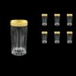 Timeless B0 TNGC Water Glasses 440ml 6pcs in Romance Golden Classic Decor (33-292)