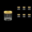 Timeless B2 TNGC Whisky Glasses 360ml 6pcs in Romance Golden Classic Decor (33-291)