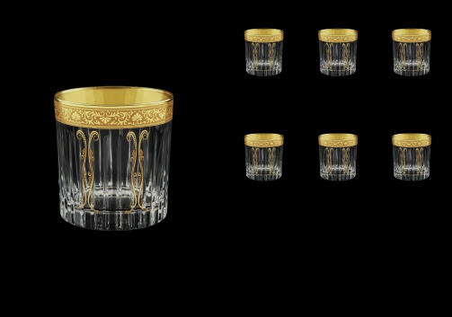 Timeless B2 TNGC H Whisky Glasses 360ml 6pcs in Romance Golden Classic Decor+H (33-291/H)