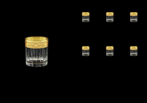 Timeless B5 TNGC Liqueur Tumblers 78ml 6pcs in Romance Golden Classic Decor (33-286)