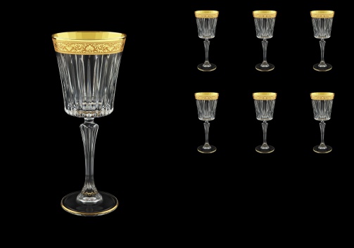 Timeless C3 TNGC Wine Glasses 227ml 6pcs in Romance Golden Classic Decor (33-288)