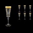 Timeless CFL TNGC H Champagne Fluetes 210ml 6pcs in Romance Golden Classic D.+H (33-290/H)