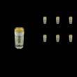 Provenza B5 PPGW Liqueur Tumblers 50ml 6pcs in Persa Golden White Decor (71-267)