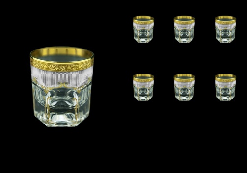 Provenza B2 PPGW Whisky Glasses 280ml 6pcs in Persa Golden White Decor (71-273)