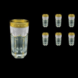 Provenza B0 PPGW Water Glasses 370ml 6pcs in Persa Golden White Decor (71-274)