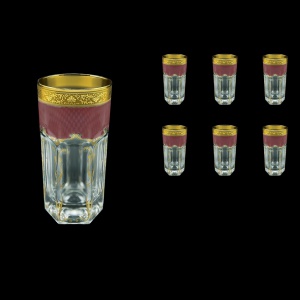 Provenza B0 PPGR Water Glasses 370ml 6pcs in Persa Golden Red Decor (72-274)