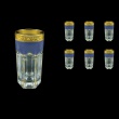 Provenza B0 PPGC Water Glasses 370ml 6pcs in Persa Golden Blue Decor (73-274)