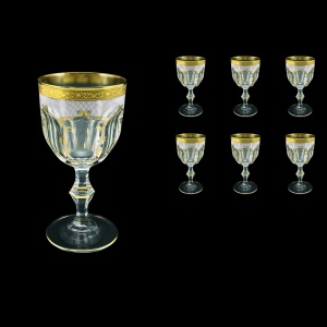 Provenza C2 PPGW  Wine Glasses 230ml 6pcs in Persa Golden White Decor (71-270)