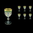 Provenza C3 PPGG Wine Glasses 170ml 6pcs in Persa Golden Green Decor (74-269)