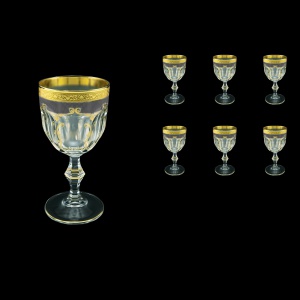 Provenza C3 PPGB Wine Glasses 170ml 6pcs in Persa Golden Black Decor (76-269)