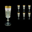 Provenza CFL PPGW Champagne Flutes 160ml 6pcs in Persa Golden White D. (71-271)