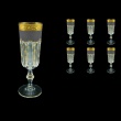 Provenza CFL PPGB Champagne Flutes 160ml 6pcs in Persa Golden Black D (76-271)