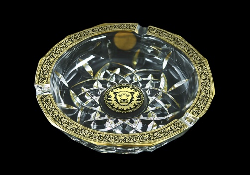 Opera PO OOGB Ashtray d17,5cm 1pc in Lilit&Leo Golden Black Decor (41-406)