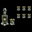 Bohemia Quadro Set WD+B2 QOGB 850ml+6x340ml, in Lilit&Leo Gold. Bl. D. (41-470)