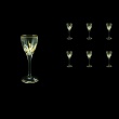 Trix C5 TCG Liqueur Glasses 70ml 6pcs in Clear&Gold (1240)