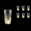 Trix B0 TCG Water Glasses 470ml 6pcs in Clear&Gold (1246)