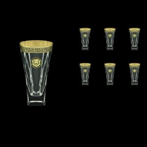 Fusion B0 FOGB Water Glasses 384ml 6pcs in Lilit&Leo Golden Black Decor (41-398)