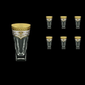 Fusion B0 FEGW Water Glasses 384ml 6pcs in Flora´s Empire Golden White Decor (21-548)