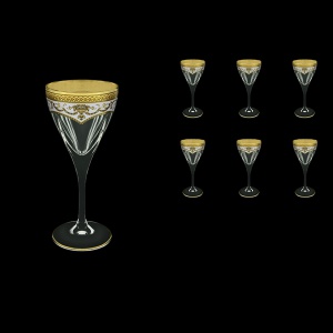 Fusion C3 FEGW Wine Glasses 210ml 6pcs in Flora´s Empire Golden White Decor (21-542)