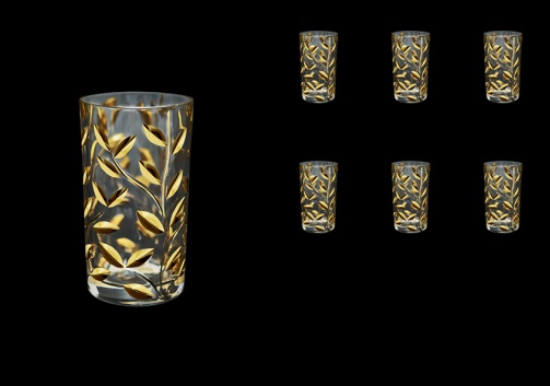 Laurus B9 LLG Water Glasses 250ml 6pcs in Gold (1338)