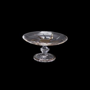 Trix CPT TCG Cake Plate d18cm 1pc in Clear&Gold (1255)