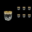 Trix B2 TEGW Whisky Glasses 400ml 6pcs in Flora´s Empire Golden White Decor (21-566)