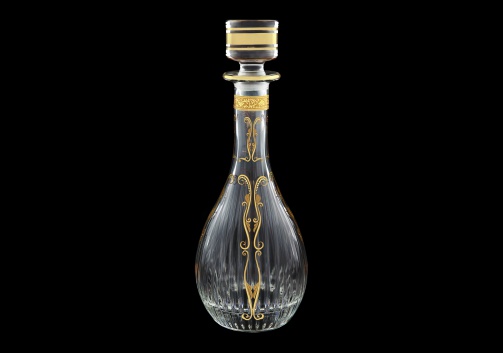 Timeless RD TNGC H Round Decanter 900ml 1pc in Romance Golden Classic Decor+H (33-285/H)