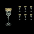 Adagio C3 AEGW Wine Glasses 220ml 6pcs in Flora´s Empire Golden White Decor (21-592)