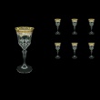Adagio C4 AEGW Wine Glasses 150ml 6pcs in Flora´s Empire Golden White Decor (21-591)