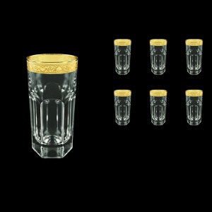 Provenza B0 PNGC Water Glasses 370ml 6pcs in Romance Golden Classic Decor (33-141)