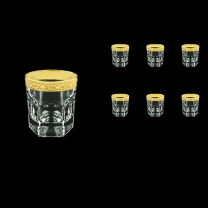Provenza B2 PNGC Whisky Glasses 280ml 6pcs in Romance Golden Classic Decor (33-136)