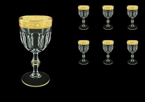 Provenza C3 PNGC Wine Glasses 170ml 6pcs in Romance Golden Classic Decor (33-139)