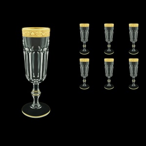 Provenza CFL PNGC Champagne Flutes 160ml 6pcs in Romance Golden Classic Decor (33-138)