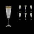 Timeless CFL TMGB SKLI Champagne Fluetes 210ml 6pcs in Lilit Gol. Black+SKLI (31-131/bKLI)