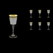 Timeless C5 TMGB SKTO Liqueur Glasses 110ml 6pcs in Lilit Gold. Black D+SKTO (31-112/bKTO)